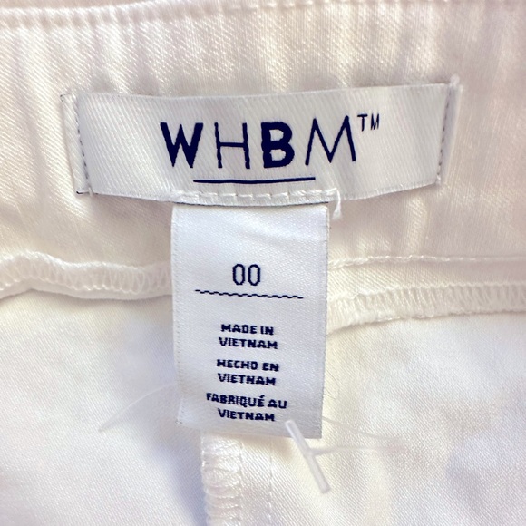 NWOT - WHBM 00 White Pull-On Shorts - Picture 3 of 3